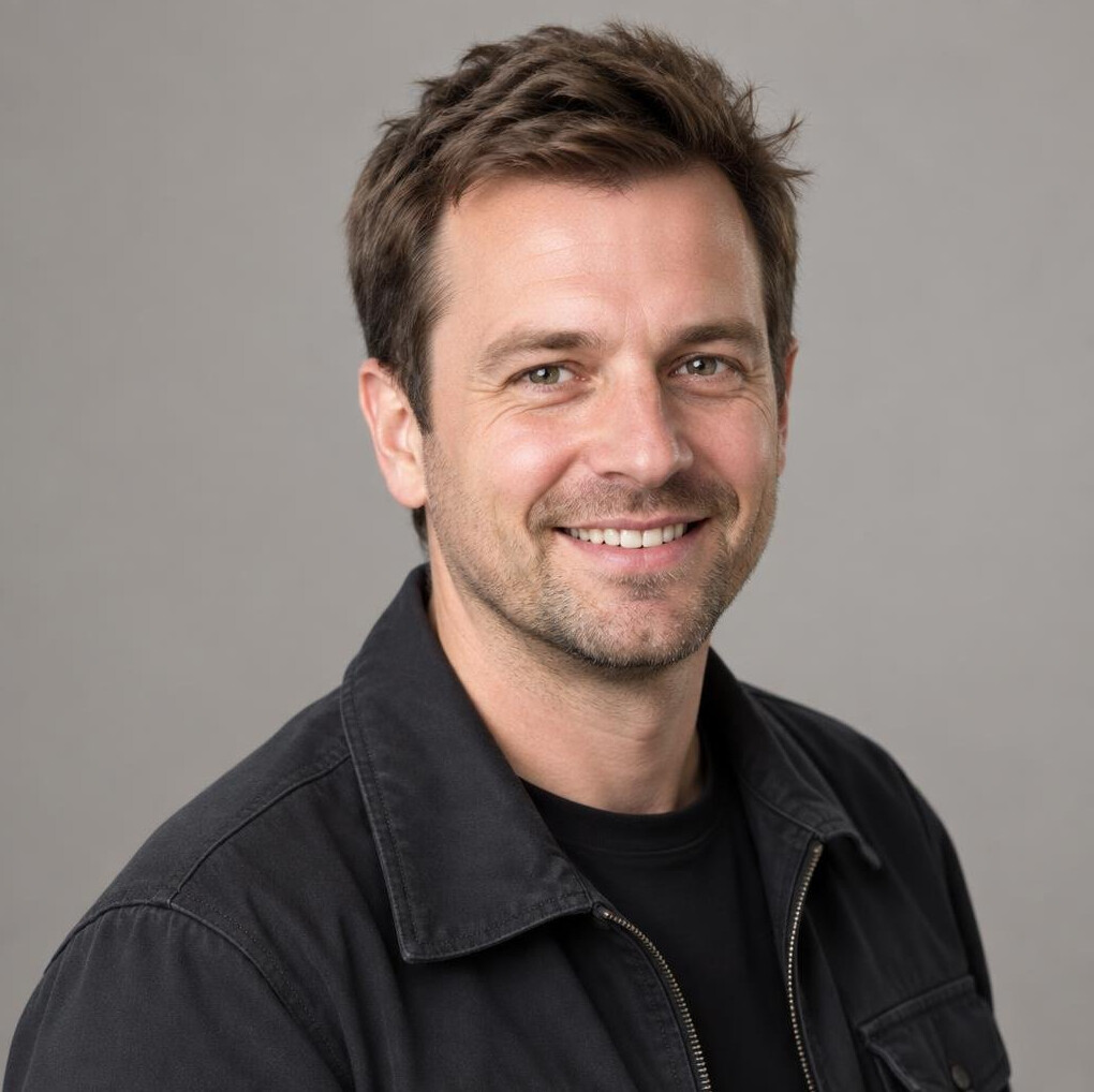 Portrait of a smiling man in his thirties